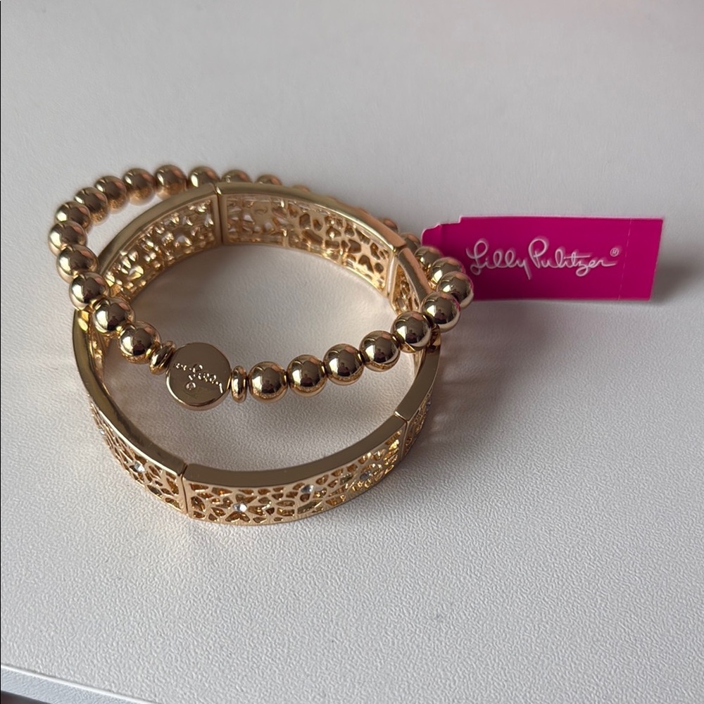 Lilly Pulitzer Gold Bracelet Set
